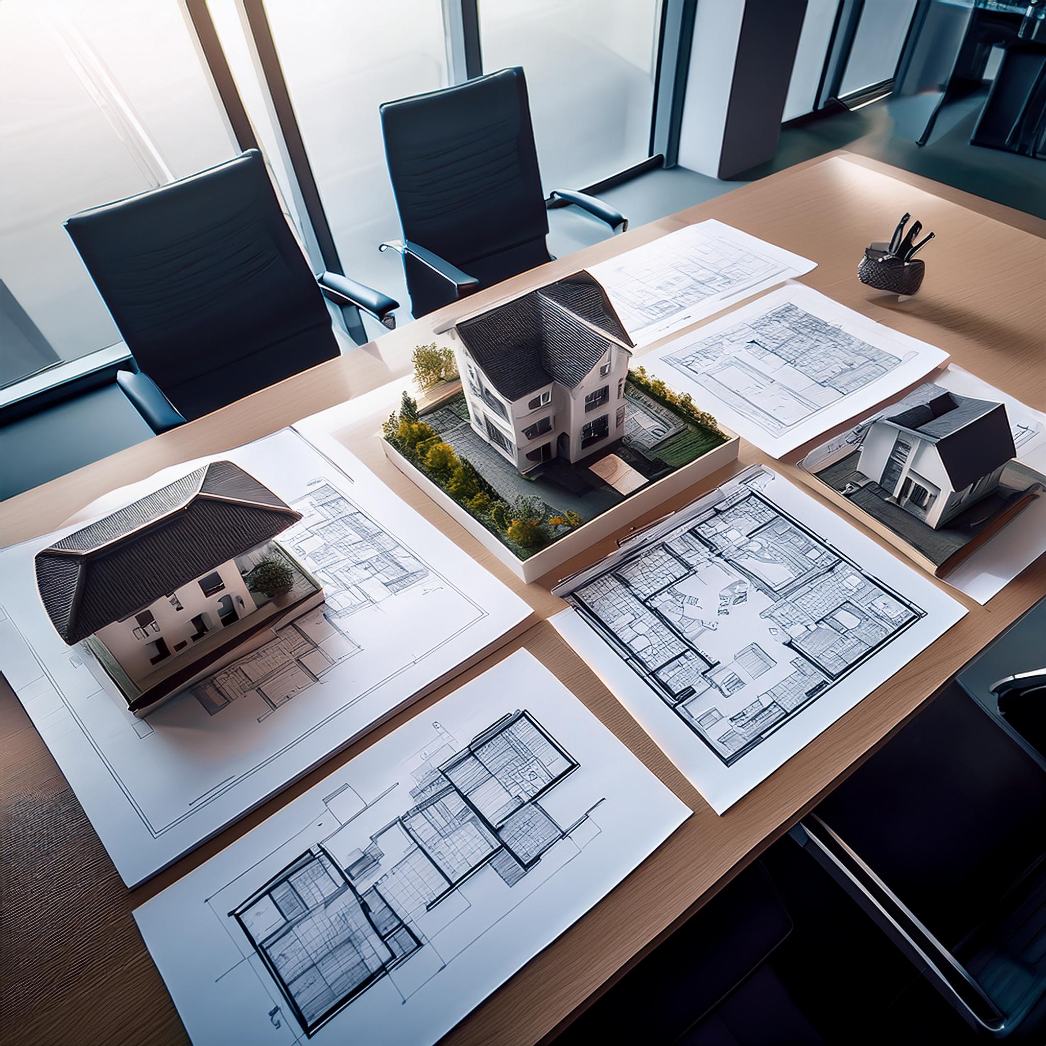 3D-gedrucktes Architekturmodell